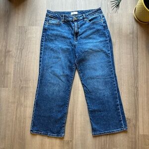 Kut from the Kloth Charlotte High Rise Culotte Dark Blue Jeans - Size 14